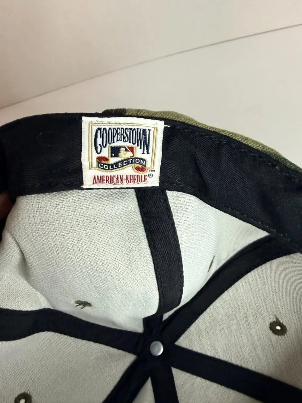 American Needle Cooperstown Collection NY Yankee Hat Cap SnapBack Wool Camo Mens